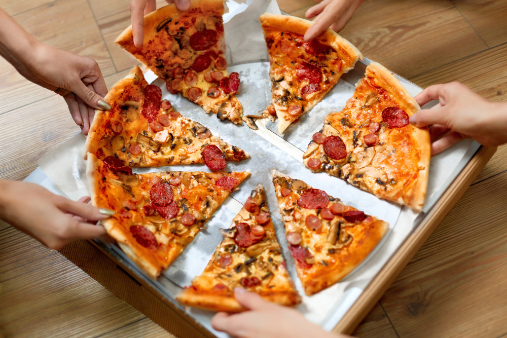 grabbing pizza