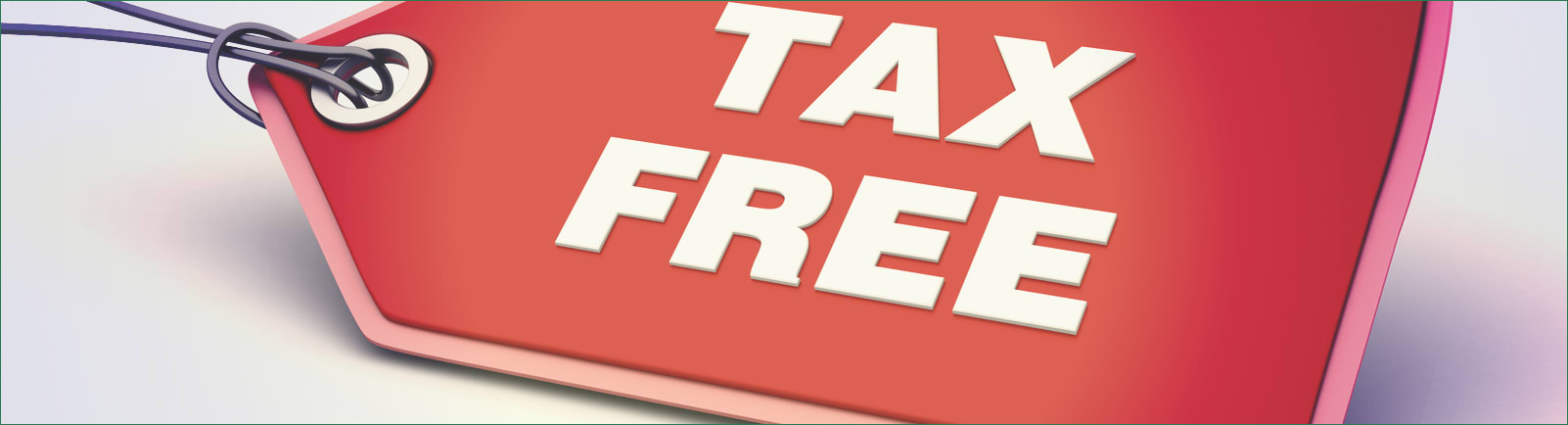 tax free displayed on tag