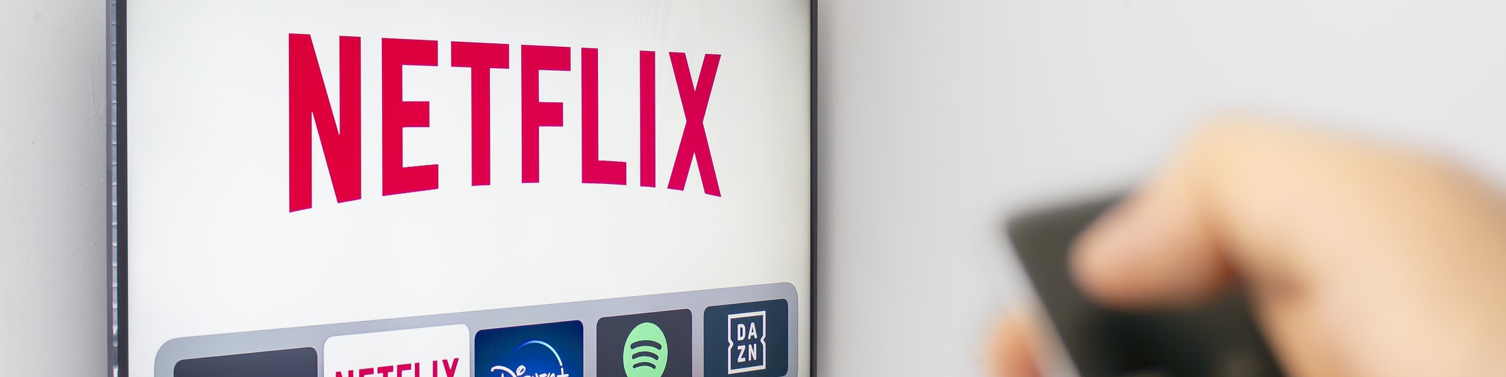 Netflix logo on TV