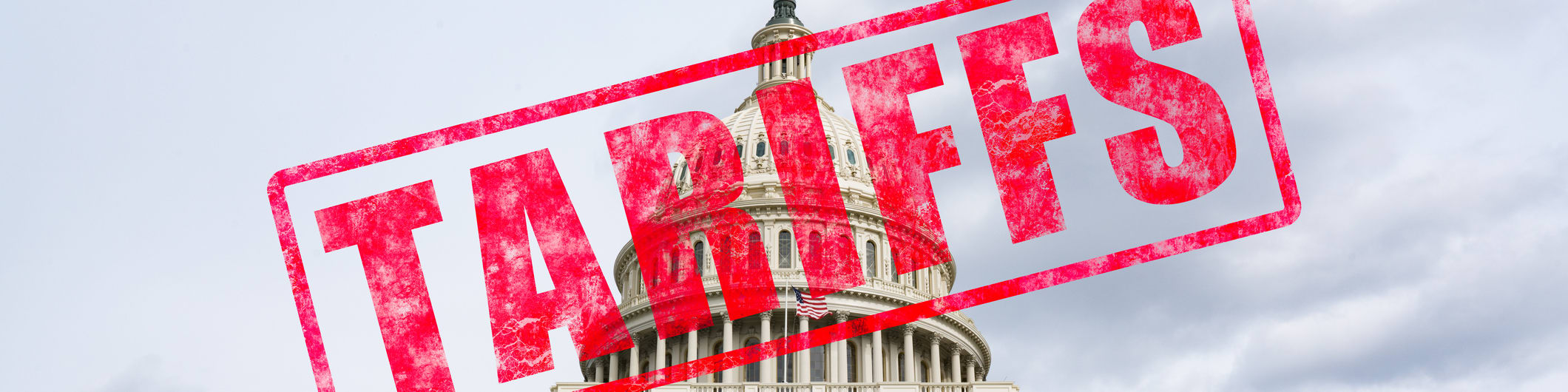 tariffs stamp over Capitol
