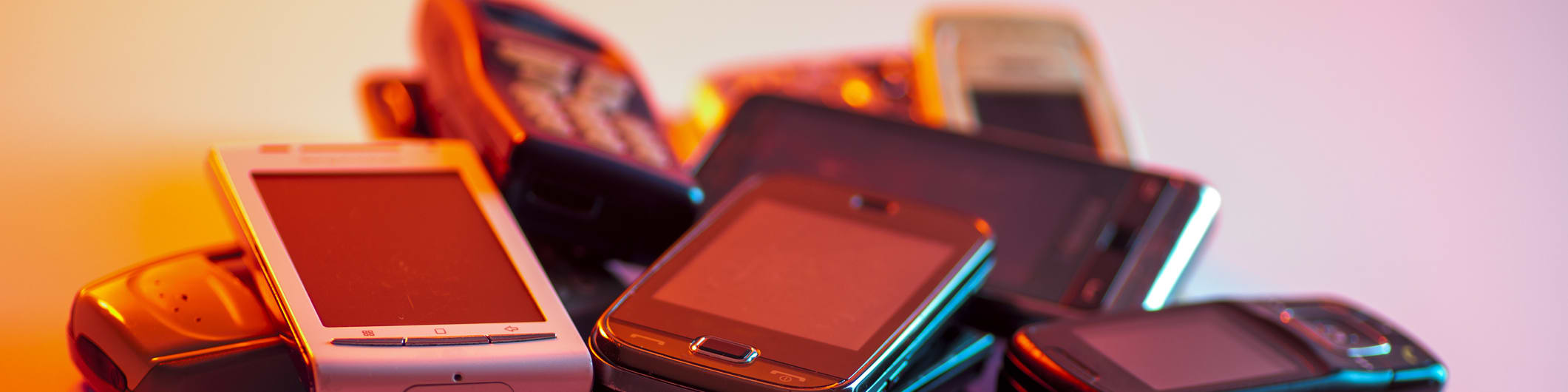 pile of phones