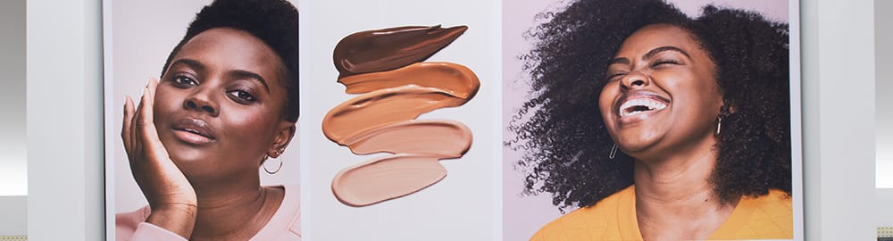 In-store display highlights Black-owned beauty brands at Target.