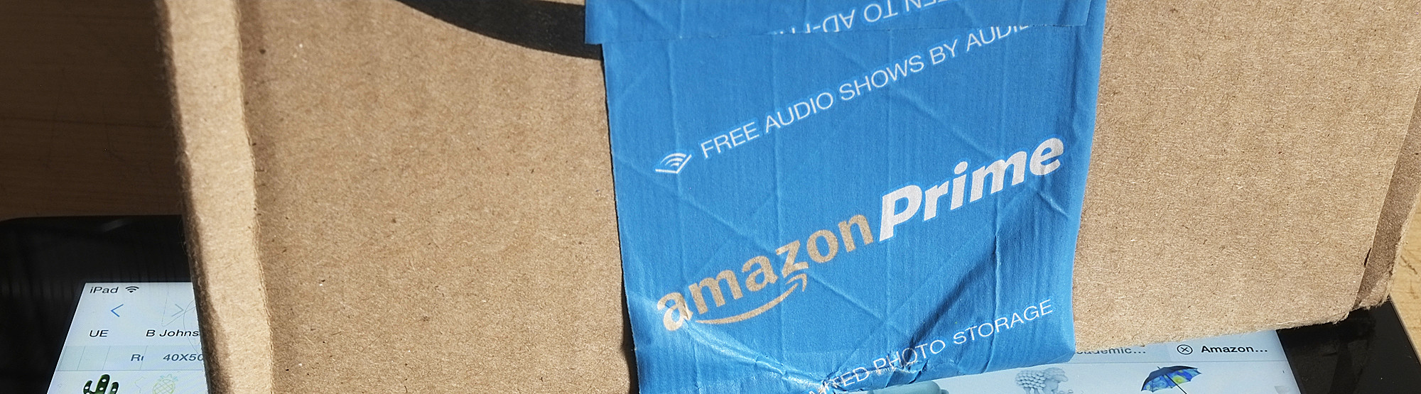 Amazon Prime on a tablet