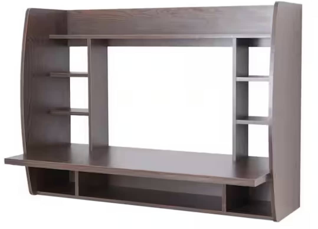 Basicwise 44" Floating Desk with Shelves