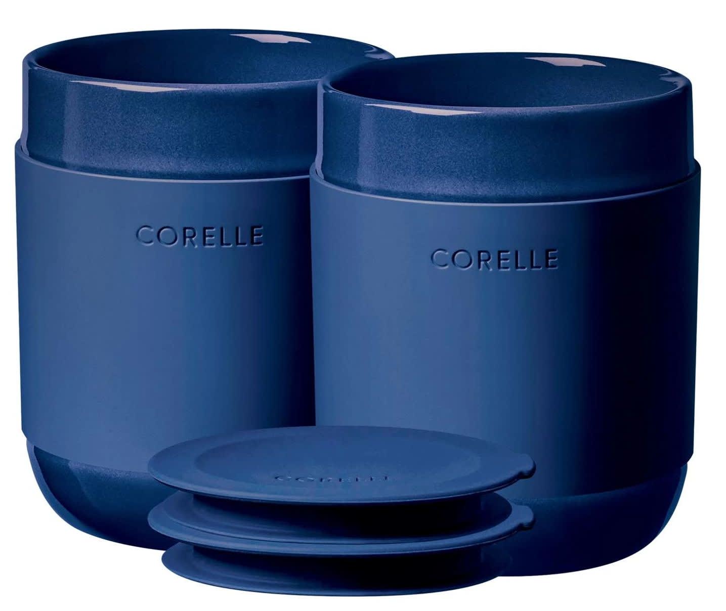 Corelle Stoneware 13.5-oz. Tumblers w/ Silicone Lids 2-Pack