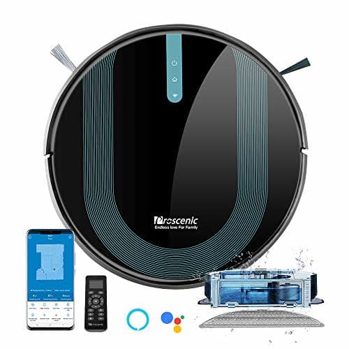 Proscenic 850T Wi-Fi Connected Robot Vacuum Cleaner, Works with Alexa & Google Home, 3-in-1