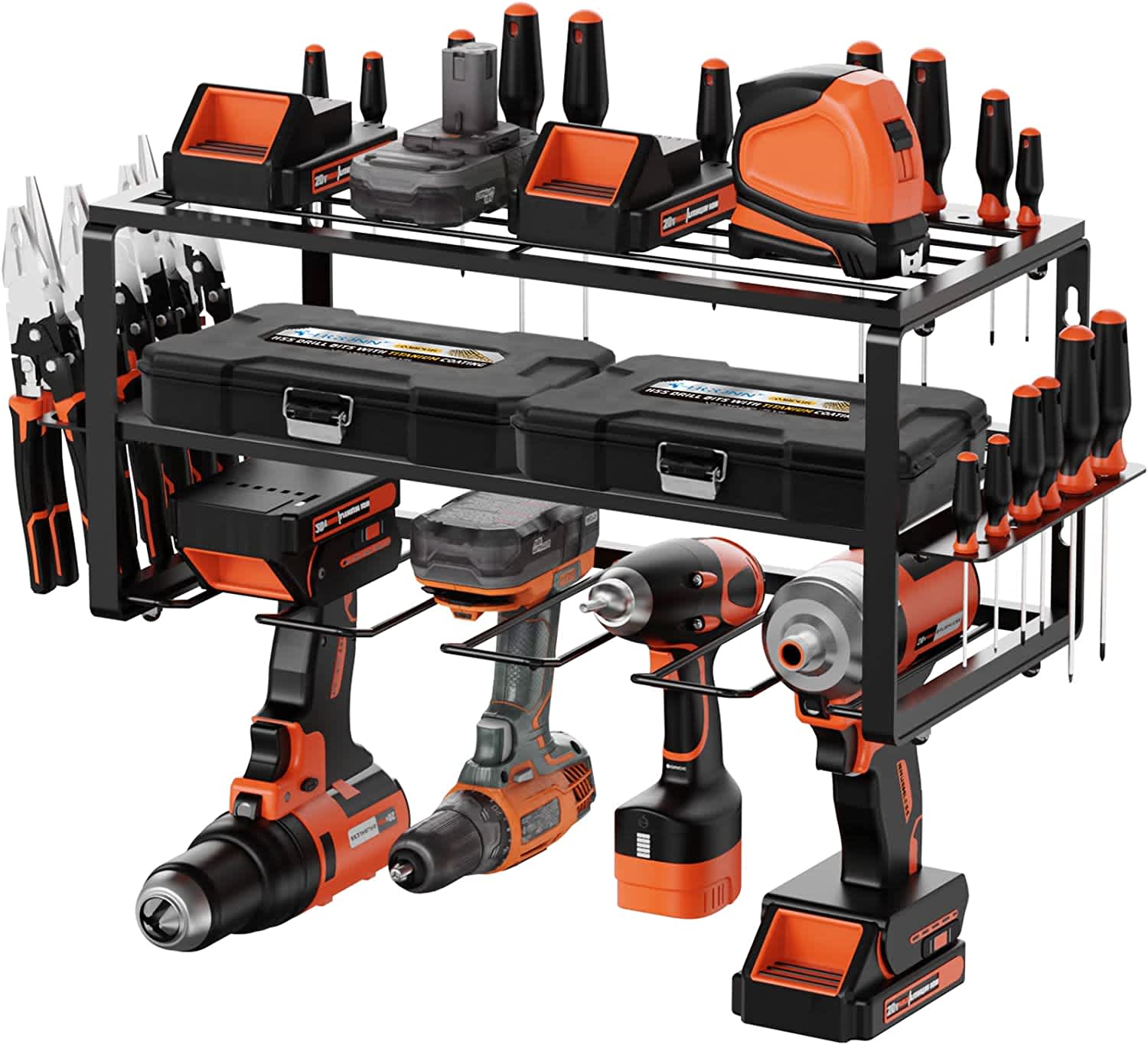 Ticonn 16" Heavy Duty Tool Organizer Rack