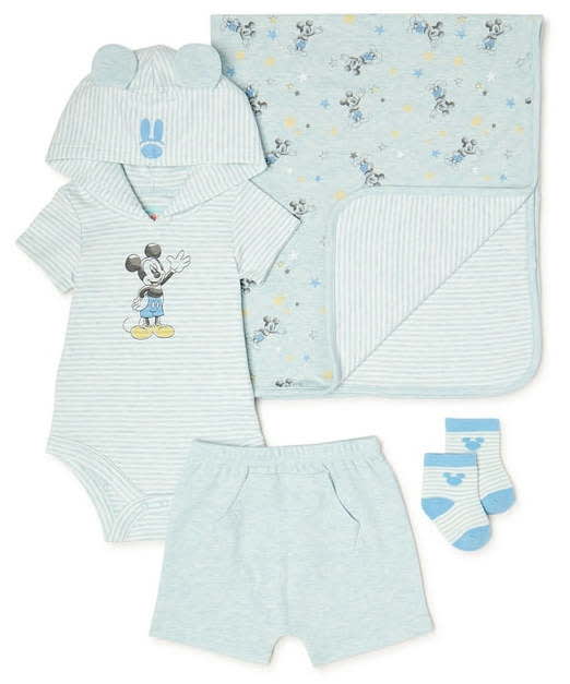 Disney Baby Wishes Dreams Mickey Mouse Babies' 4-Piece Set
