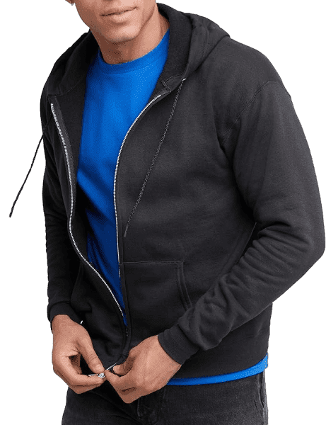 Hanes Men's Ecosmart Fleece Full-zip Hoodie