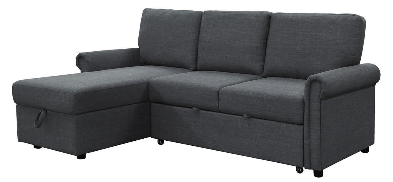 Abbyson Living Storage Sectional Sofa w/ Pullout Bed