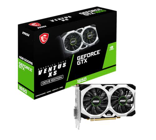 MSI Gaming GeForce GTX 1650 128-Bit HDMI/DP/DVI 4GB GDRR6 HDCP Support DirectX 12 VR Ready OC