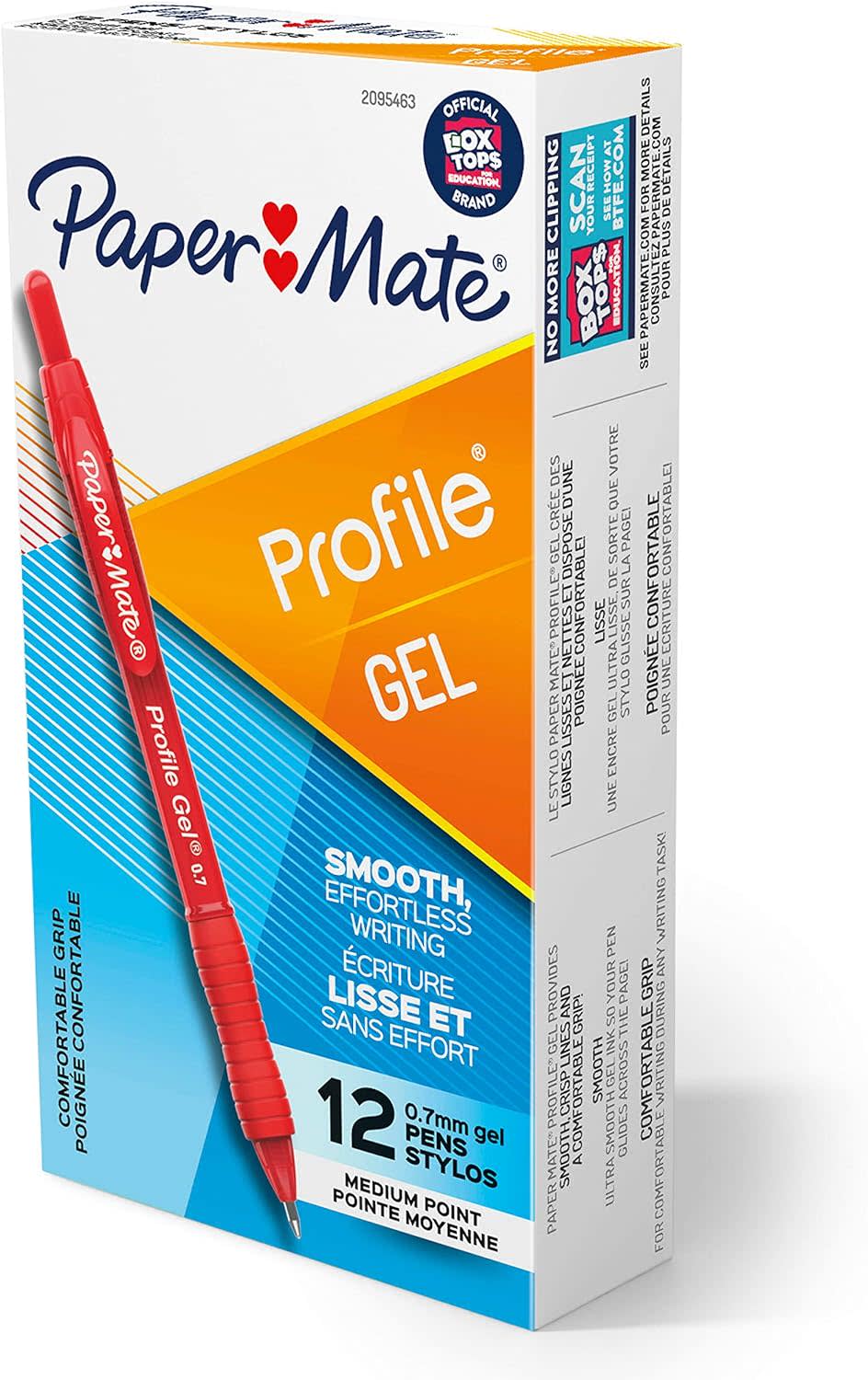 Paper Mate Profile 0.7mm Gel Pen 12-Pack