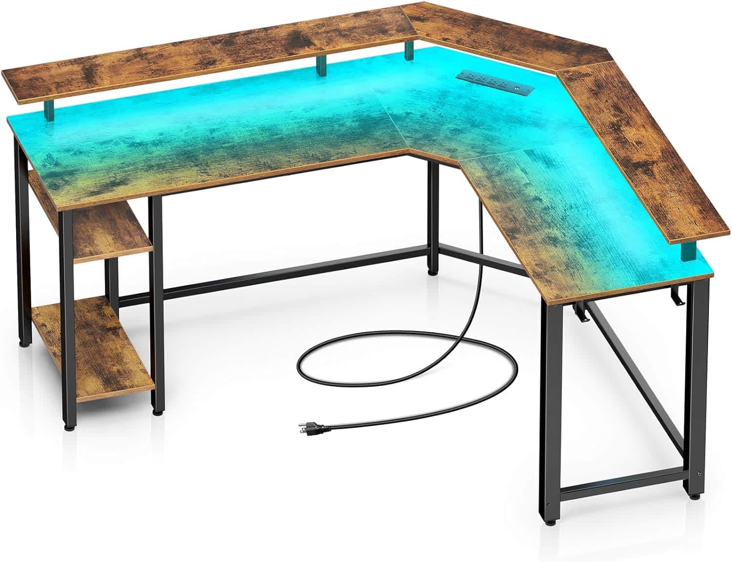 Rolanstar L-Shaped Gaming Desk
