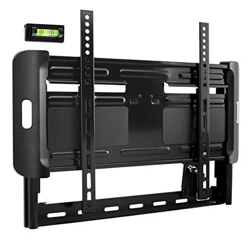 Pyle Universal Fixed TV Wall Mount - Slim Quick Install VESA Mounting Bracket for TV Monitor,