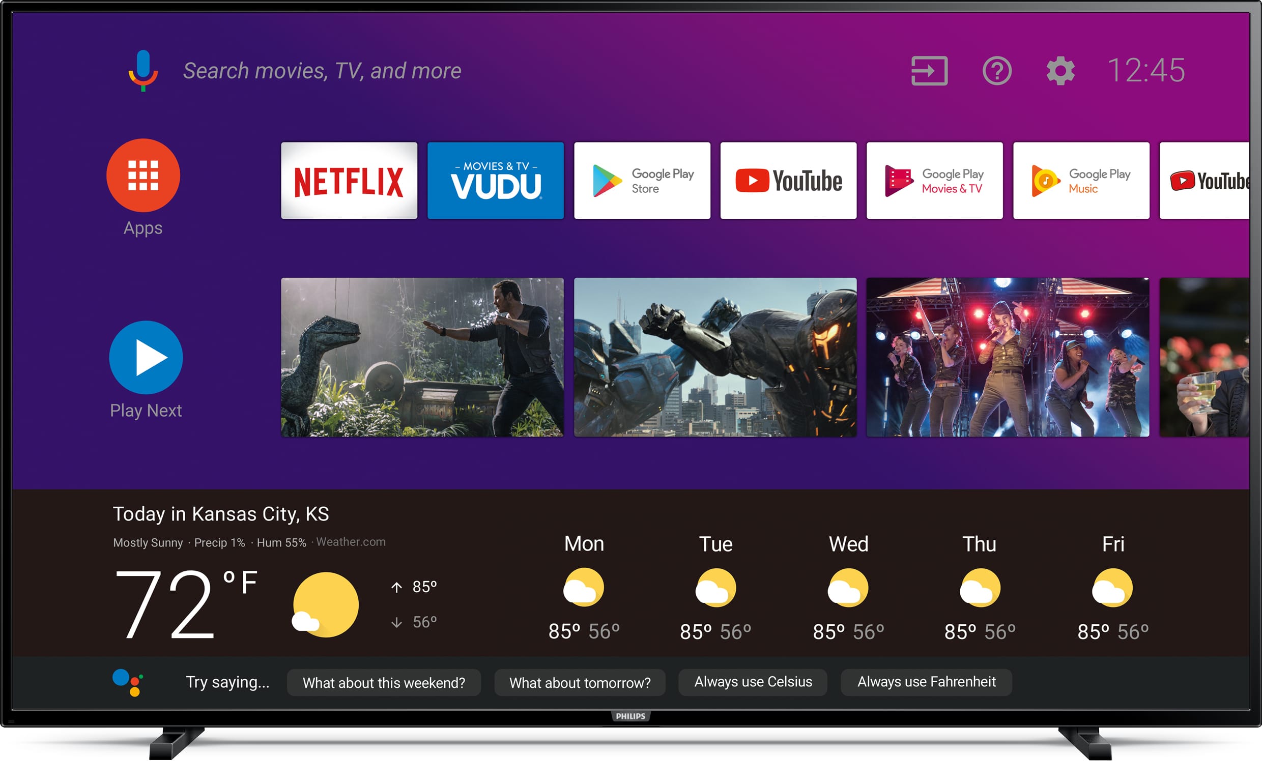 Philips 65" 4K HDR LED UHD Smart TV Philips 65" 4K HDR LED UHD Smart TV
