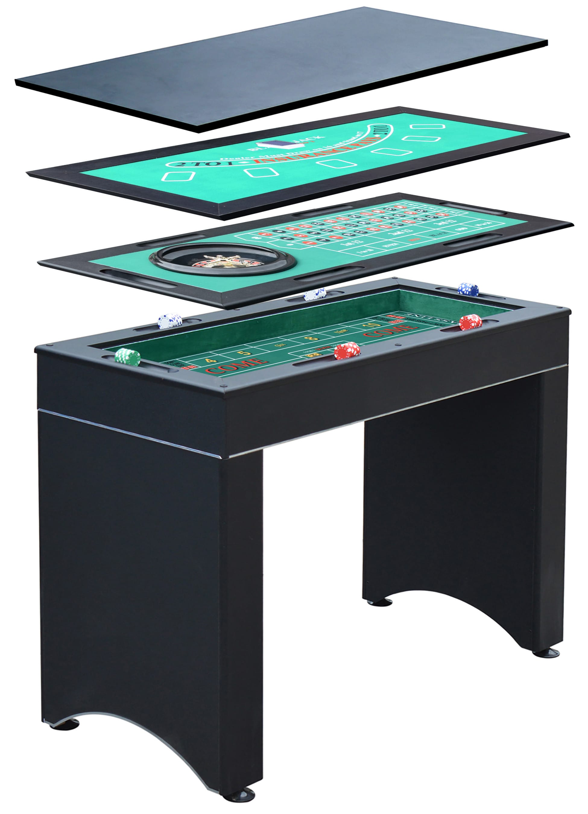 Hathaway Monte Carlo 4-in-1 Casino Game Table Hathaway Monte Carlo 4-in-1 Casino Game Table