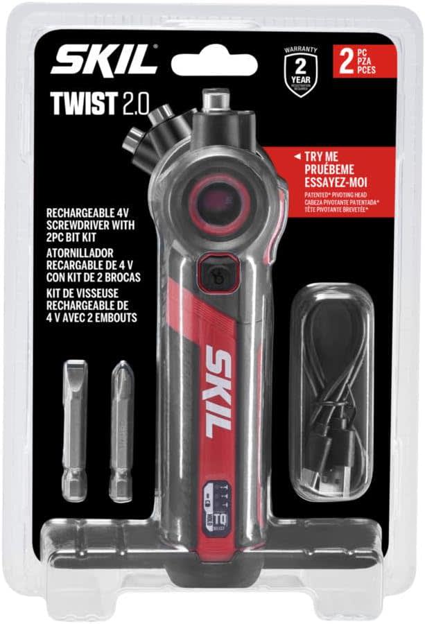 Skil Twist 2.0 Rechargeable 4V Screwdriver w/ Pivoting Head