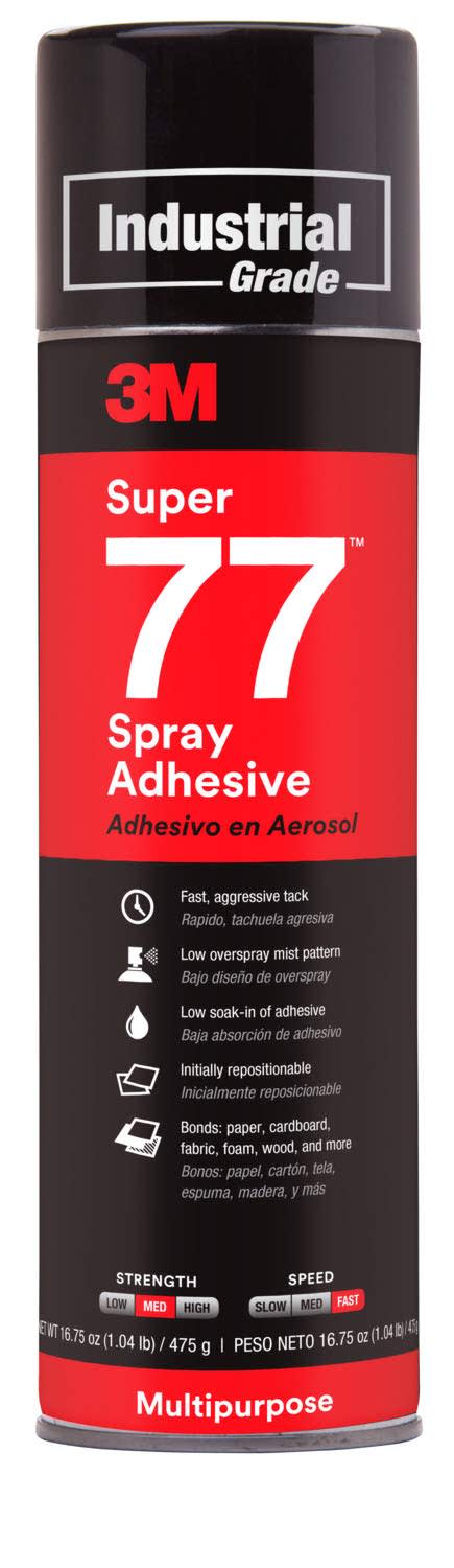 3M Super 77 16.75-oz. Multipurpose Spray Adhesive 3M Super 77 16.75-oz. Multipurpose Spray Adhesive