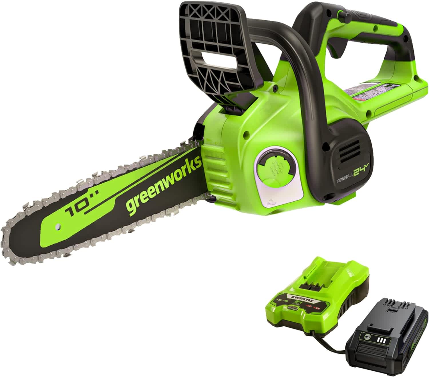 Greenworks Battery Powered Outdoor Tools at Amazon