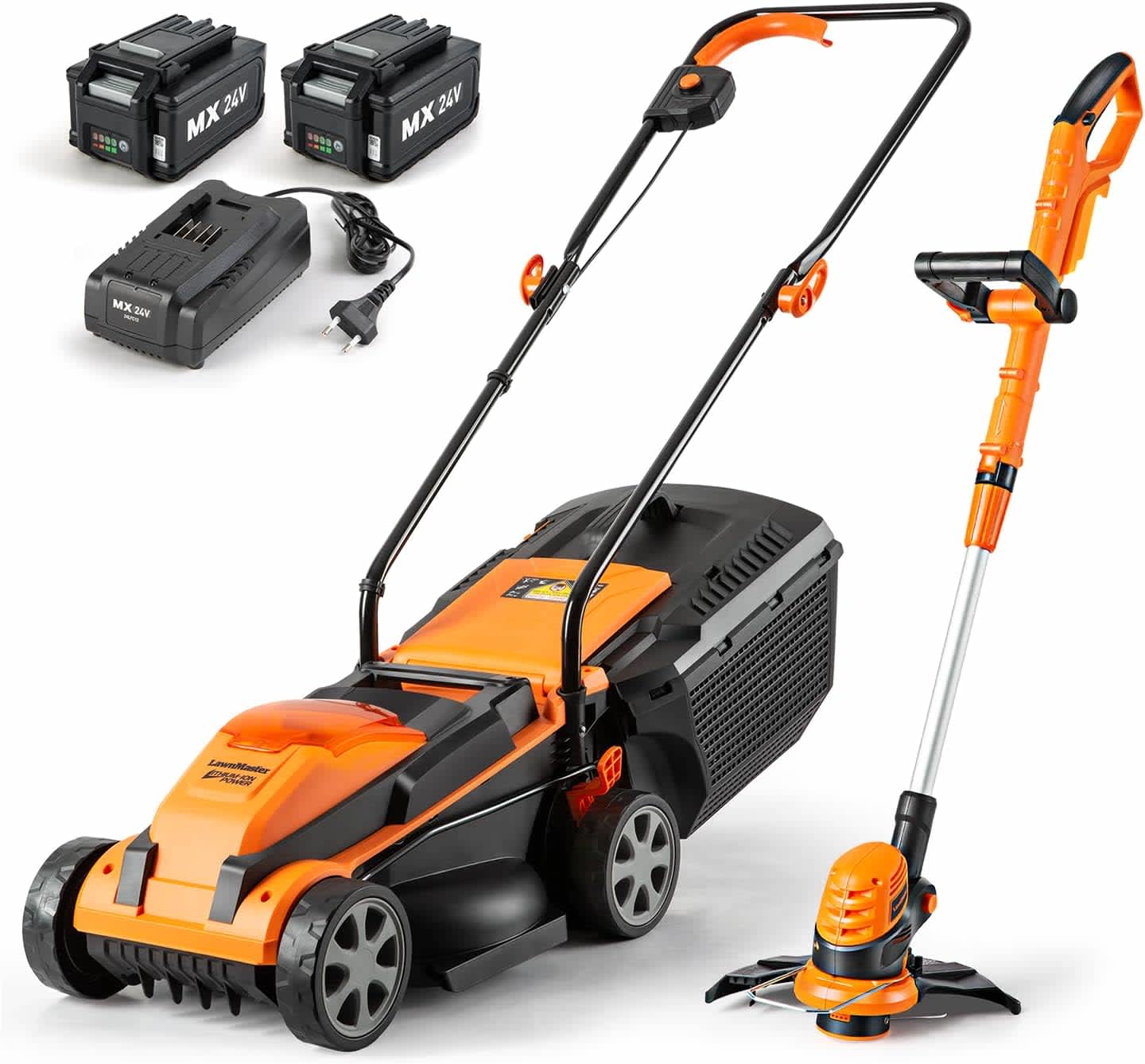 LawnMaster 24V Max Lawn Mower & Grass Trimmer