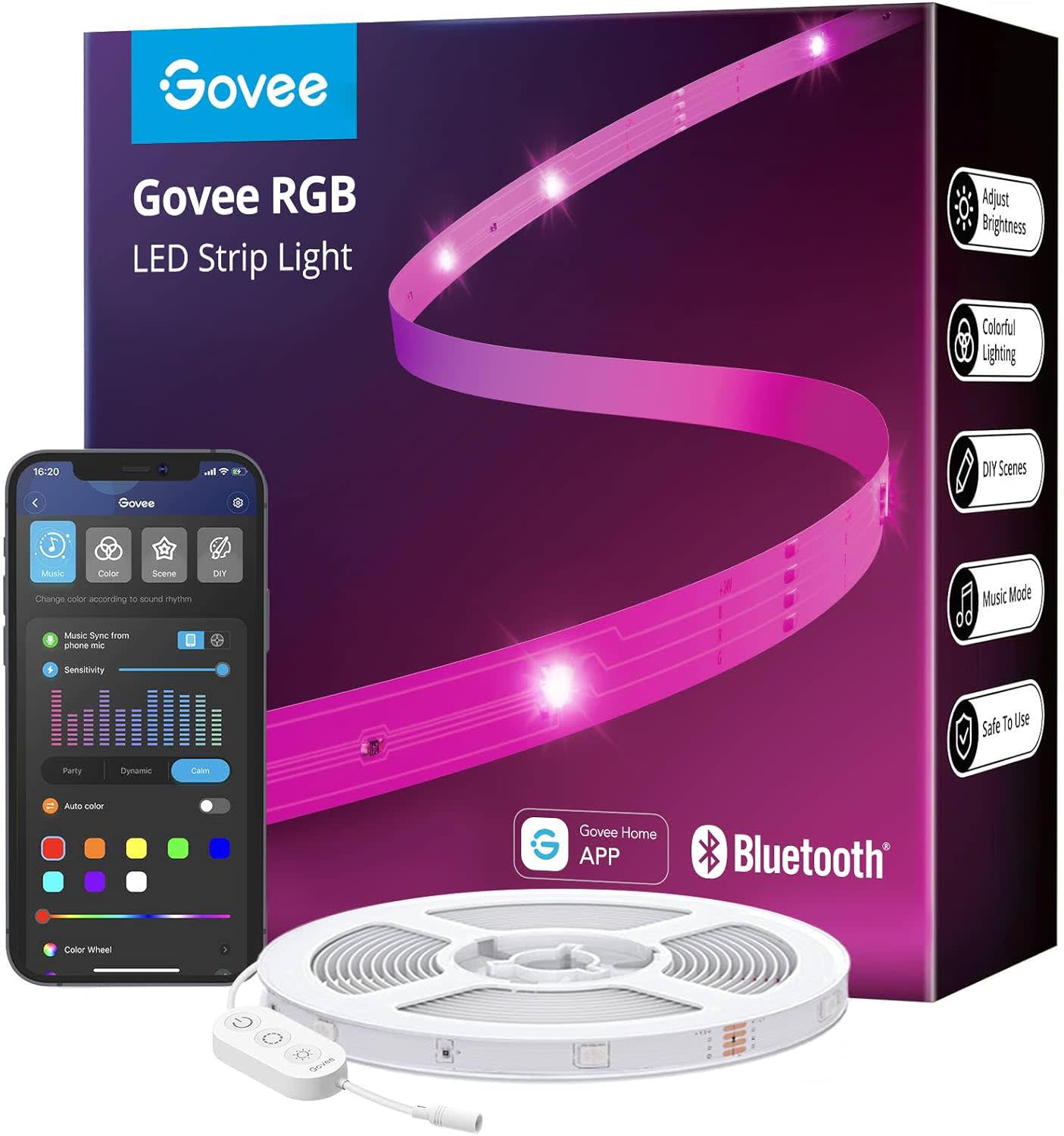 Govee 100-Foot Bluetooth RGB LED Strip Lights
