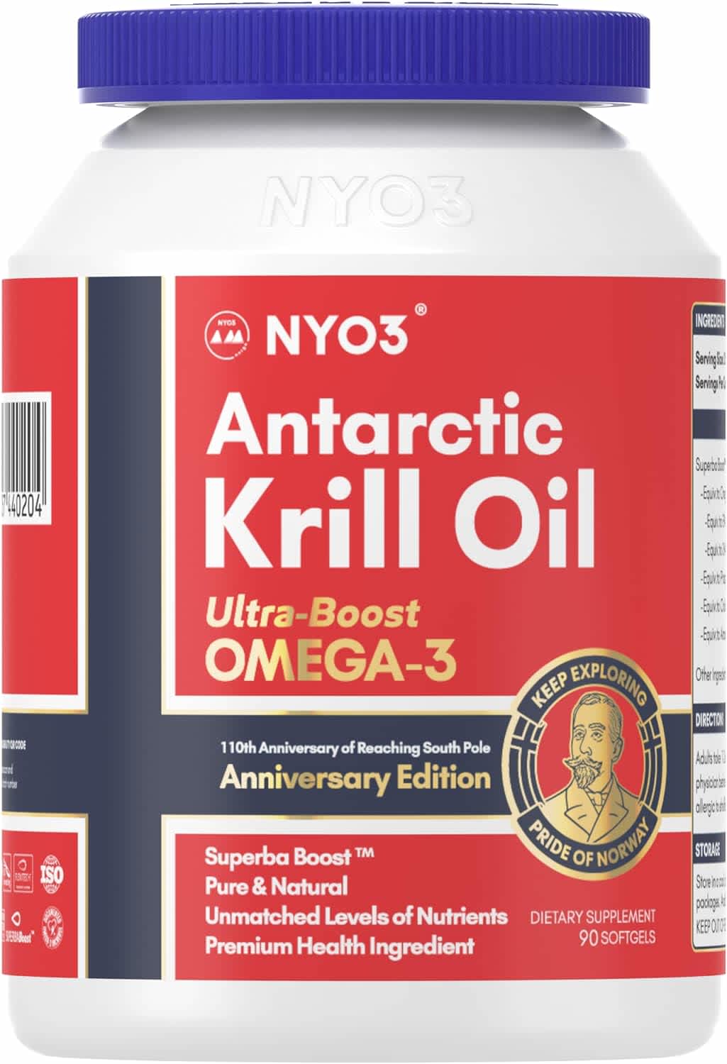 Antarctic Krill Oil 1,000mg Omega 3 Supplement