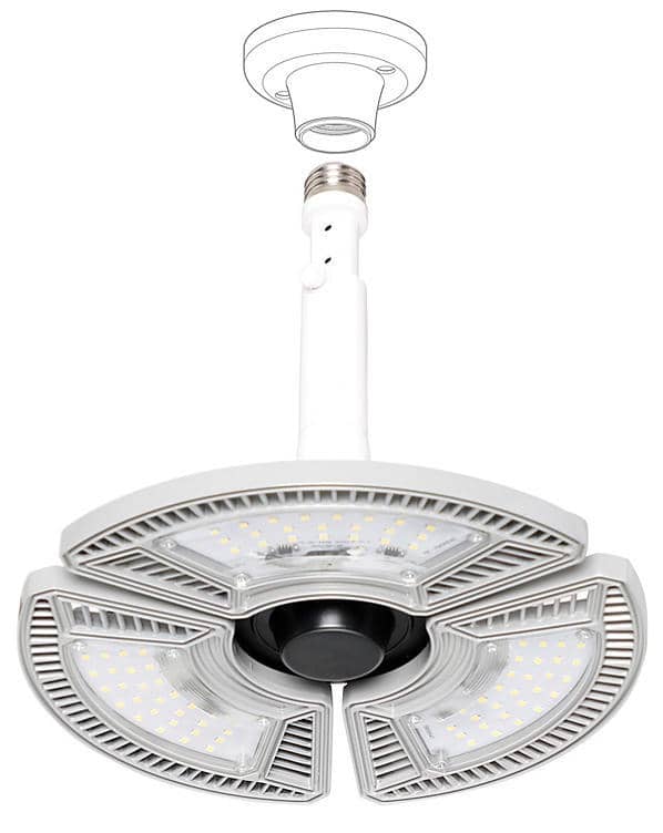 Honeywell 5,000-Lumen LED 3-Panel Deformable Garage Light