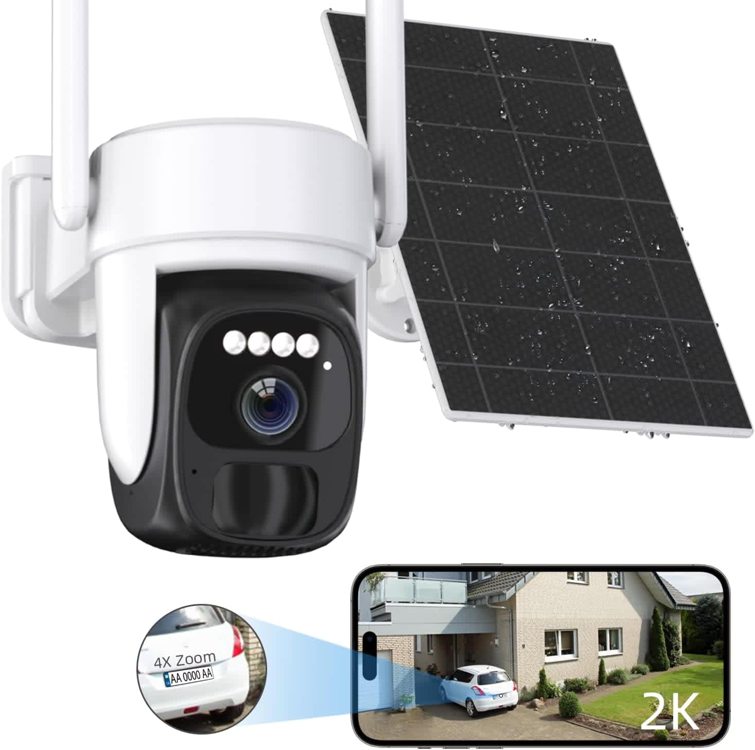 2K Wireless Outdoor Security Camera
