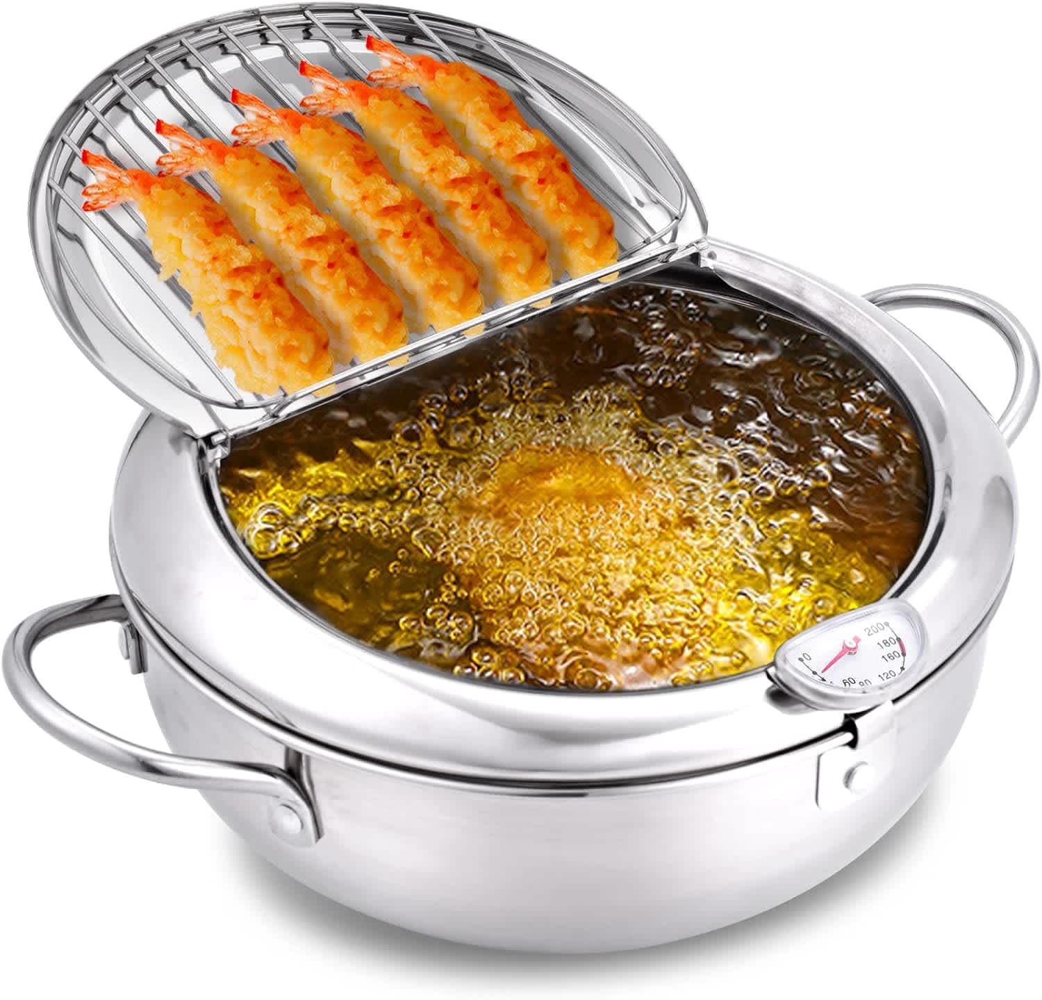 9.4" Japanese-Style Deep Fryer Tempura Pot