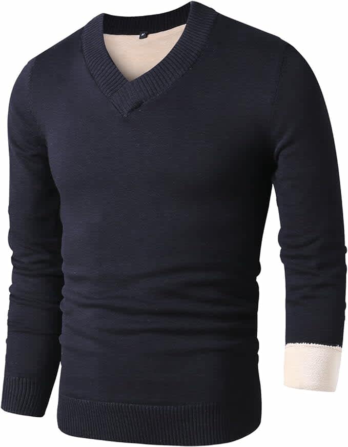Men's Slim Fit V-Neck Sweater