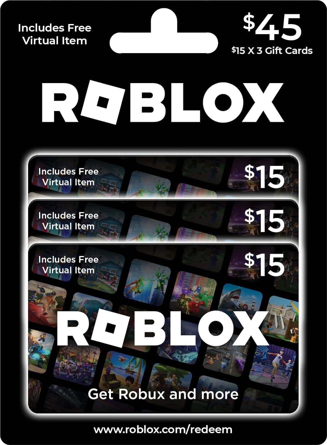 $45 in Roblox Gift Cards
