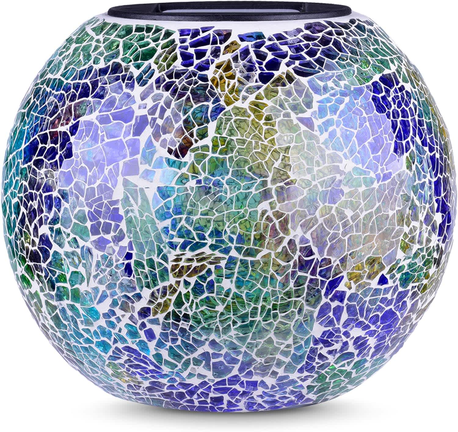 Blazin' 5.9" Solar Glass Ball LED Light