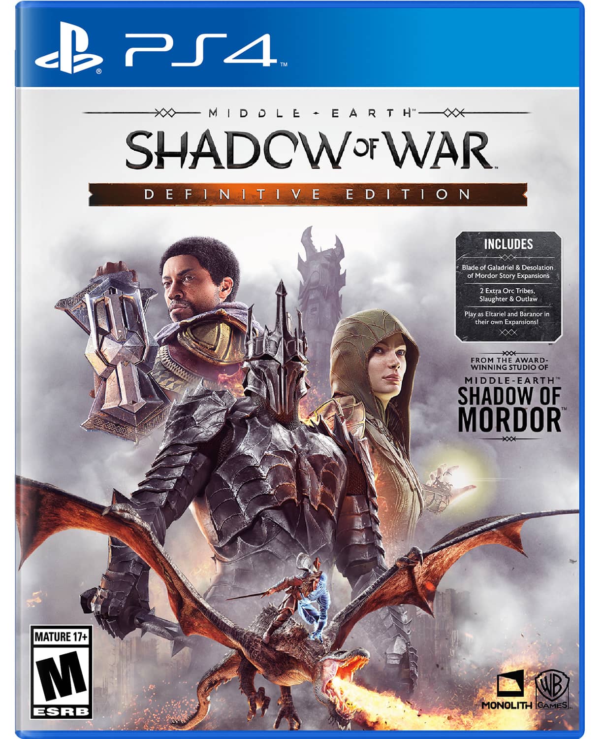 Middle-Earth: Shadow of War Definitive Edition for PS4 or Xbox One Middle-Earth: Shadow of War Definitive Edition for PS4 or Xbox One