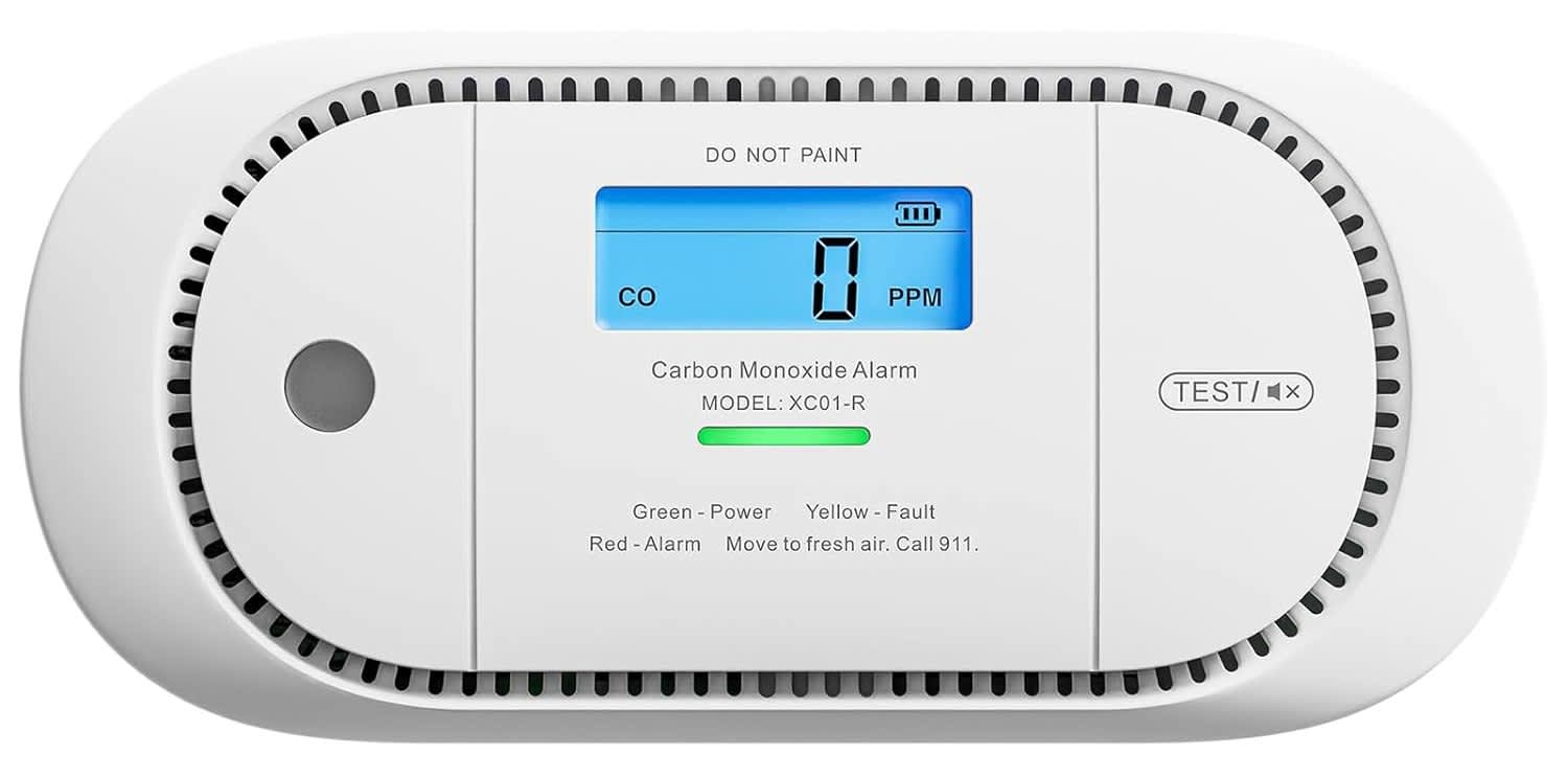 X-Sense Carbon Monoxide Detector Alarm w/ LCD Display