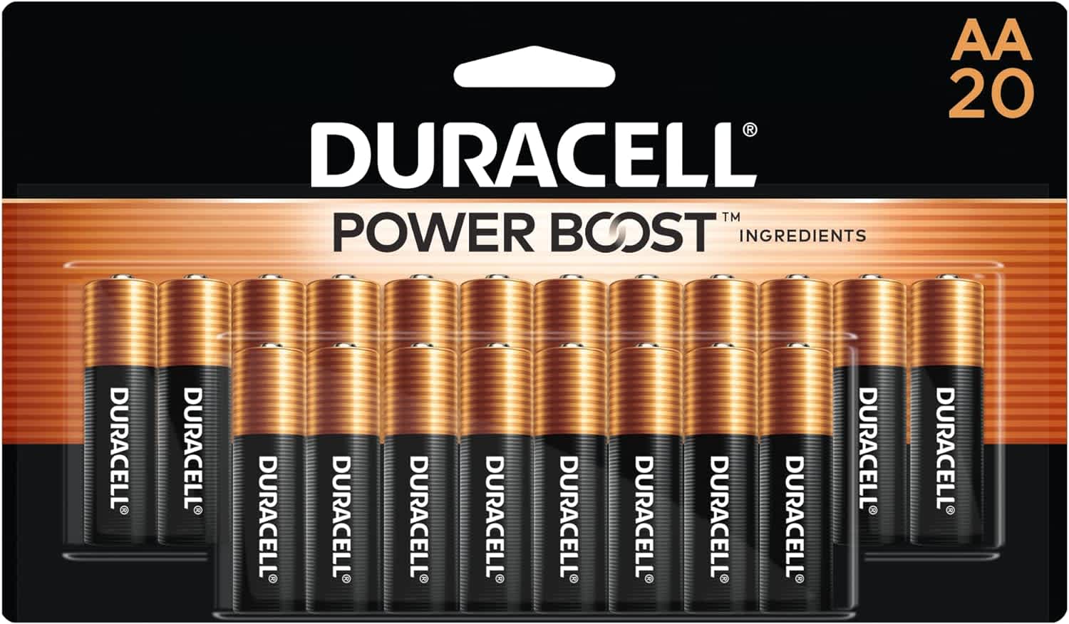 Duracell Powerboost Coppertop AA Batteries 20-Pack