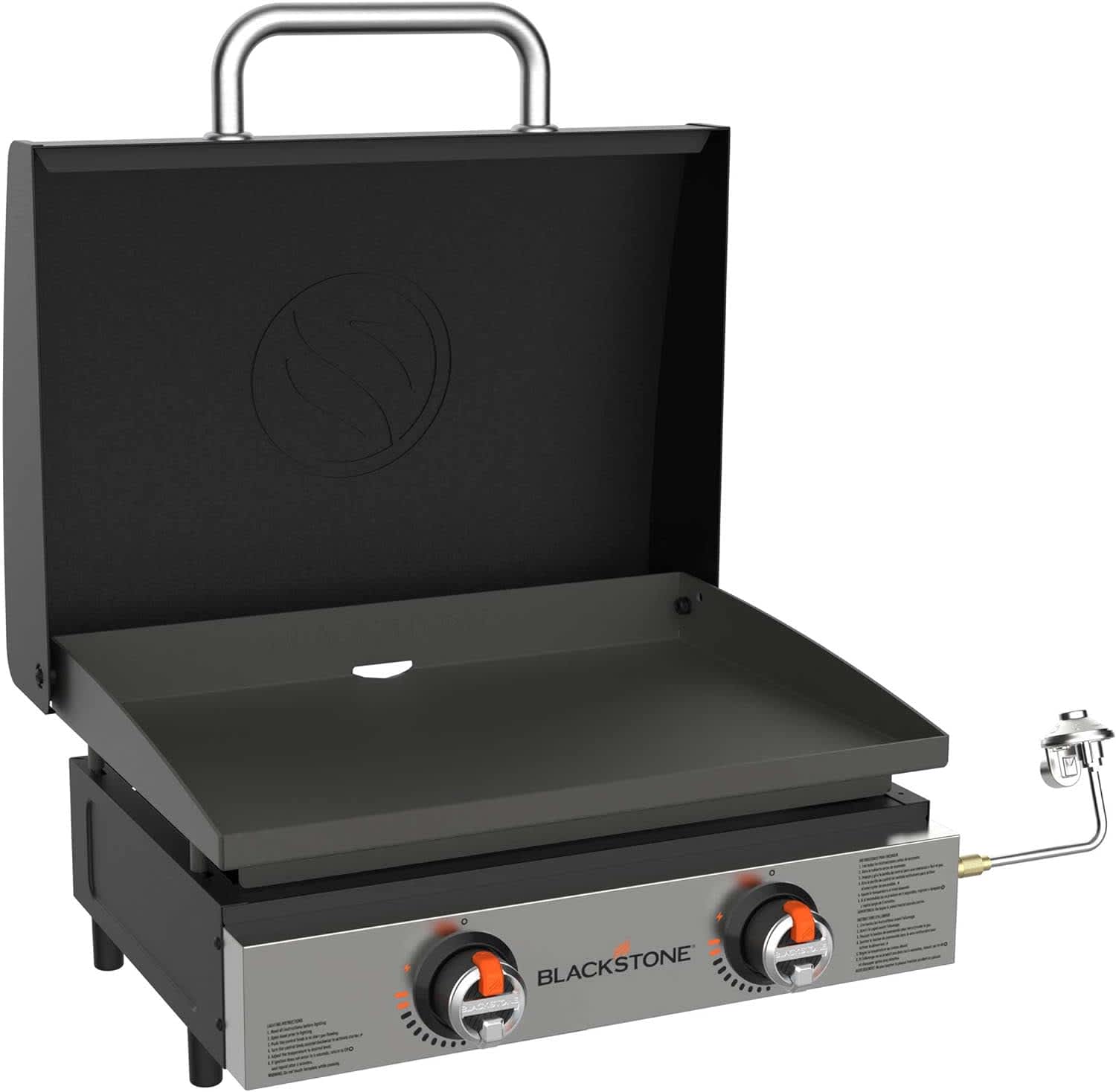 Blackstone 22" Stainless Steel Portable Gas Griddle with Hood