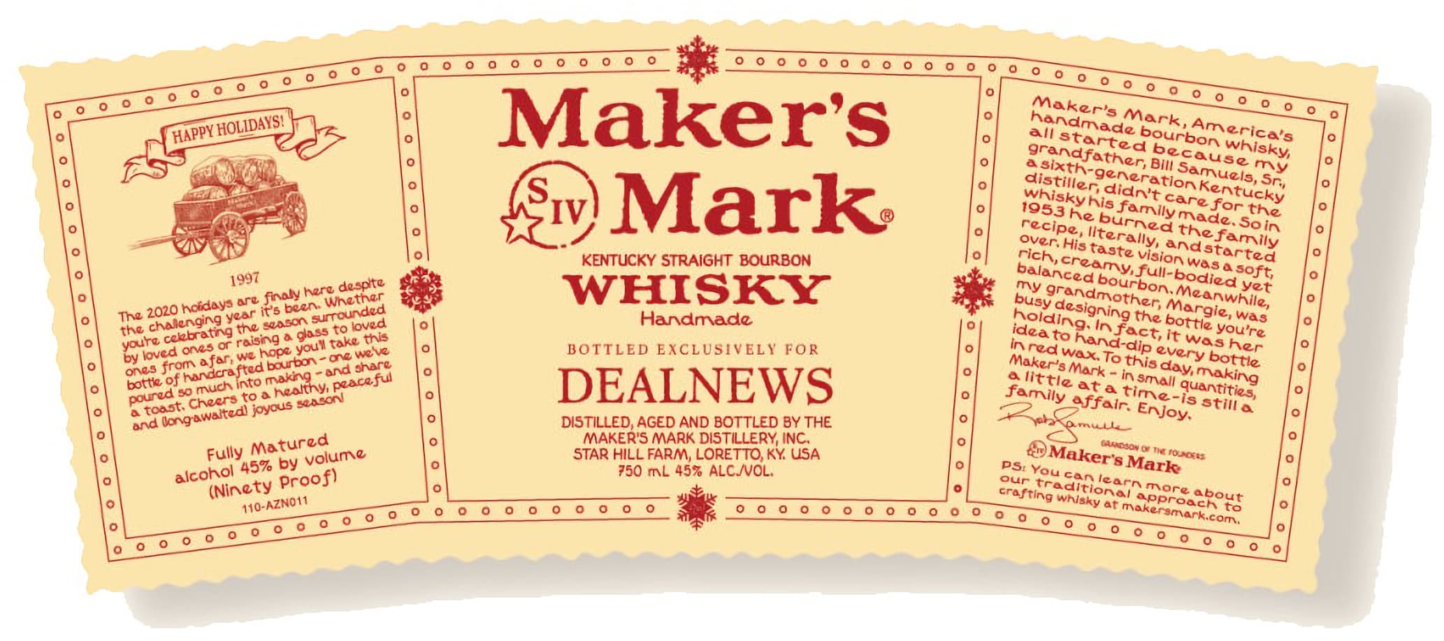 Maker's Mark Personalized Labels