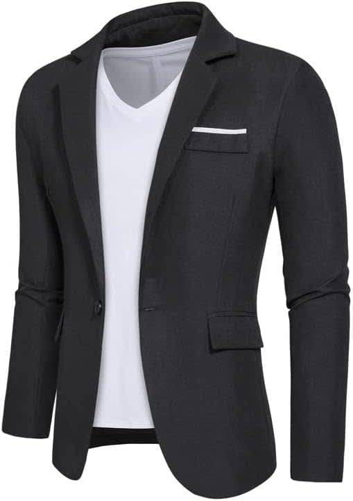 Men's 1-Button Casual Blazer