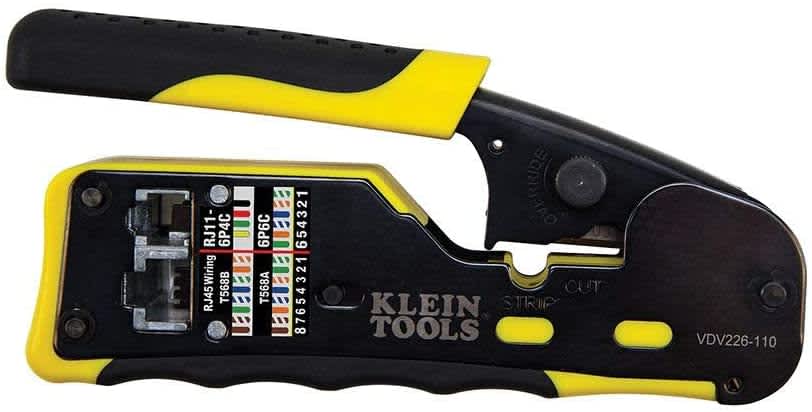 Klein Tools Pass-Thru Modular Wire Crimper/Stripper/Cutter