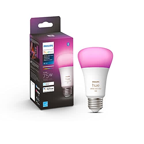 Philips Hue 75W Bluetooth A19 Smart LED Bulb