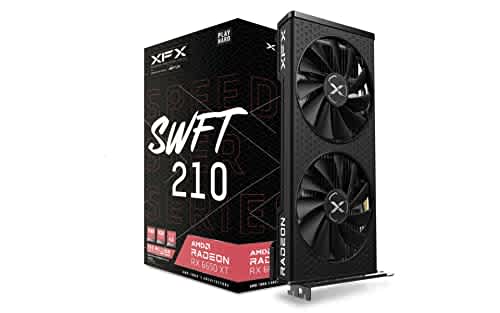 XFX Speedster SWFT210 Radeon RX 6650XT CORE Gaming Graphics Card with 8GB GDDR6 HDMI 3xDP, AMD RDNA