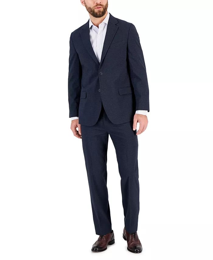 Nautica Men's Modern-Fit Bi-Stretch Fall Suit