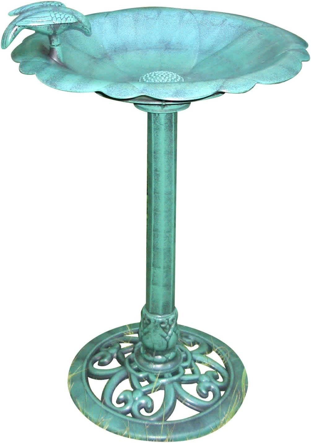 Alpine Corporation 31" Antique Flower Birdbath