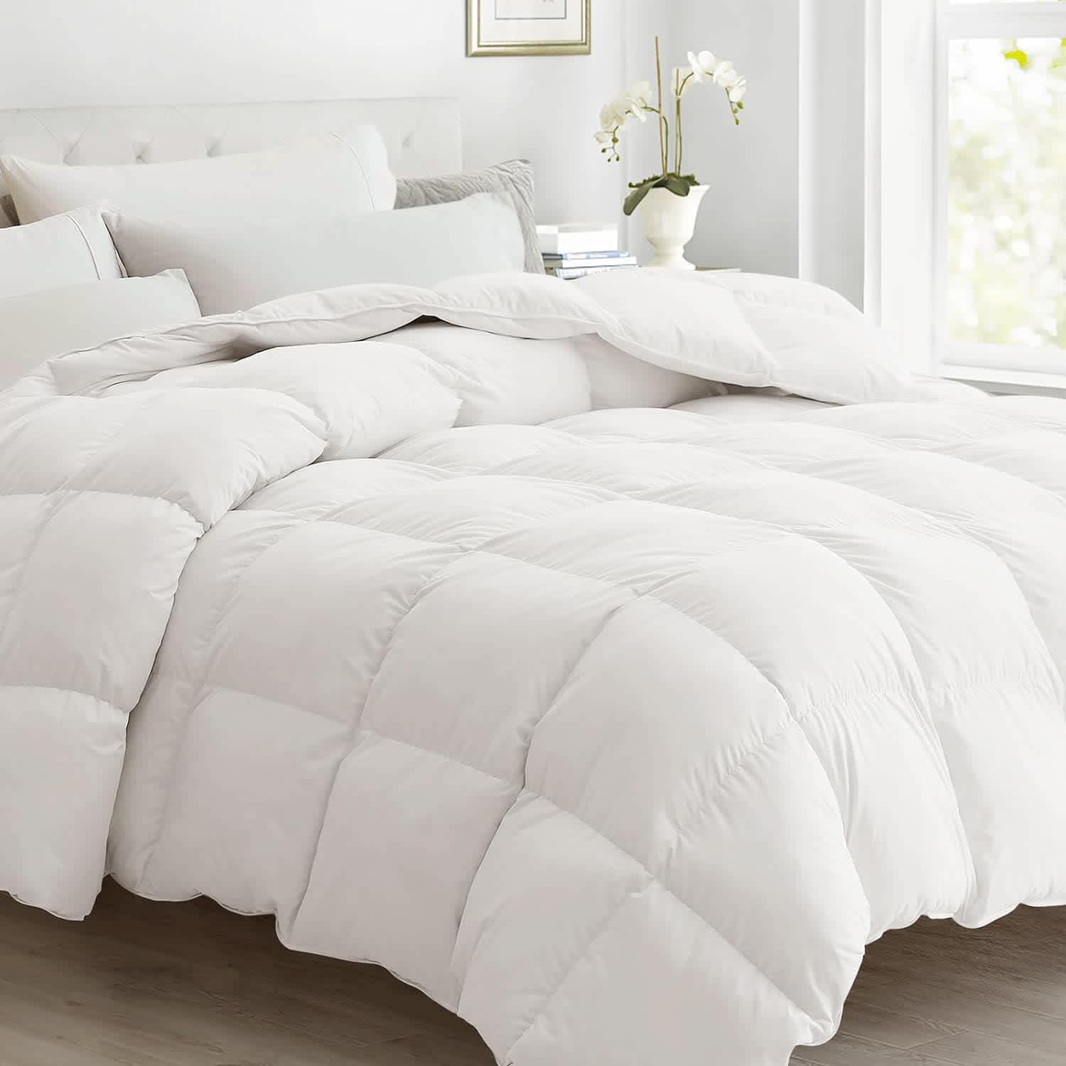 All-Season California King Feather Down Comforter