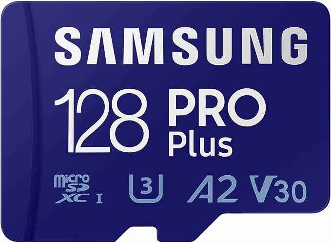 Samsung Pro Plus microSD 128GB Memory Card + Adapter