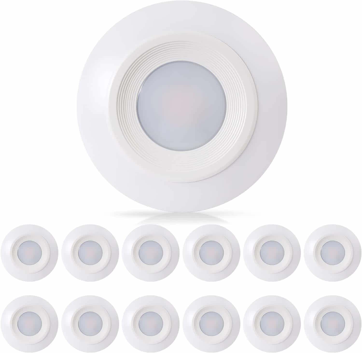 5/6" Dimmable LED Disk Light 12-Pack