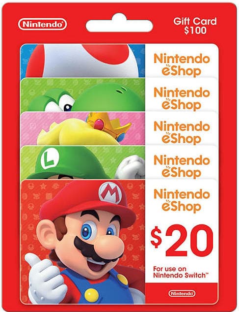 $100 in Nintendo eShop Gift Cards