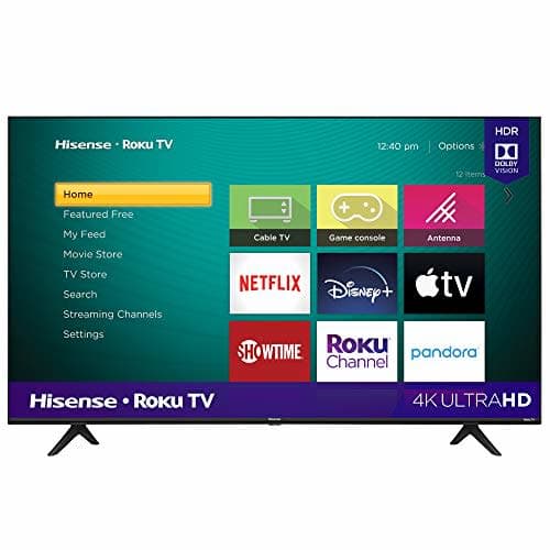 Hisense 65-Inch Class R6090G Roku 4K UHD Smart TV with Alexa Compatibility (65R6090G, 2020 Model)