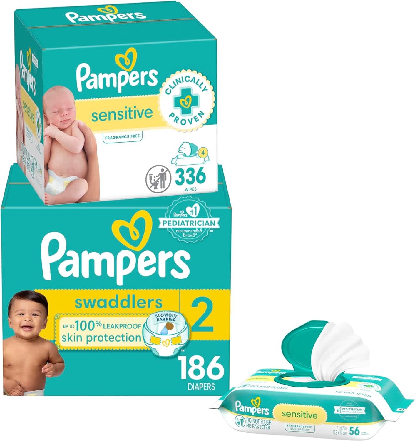 Pampers Diaper and Wipe Deals at Amazon