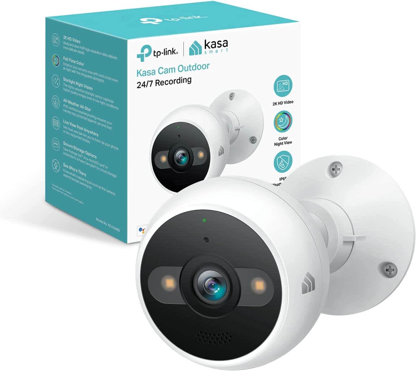 TP-Link Kasa 4MP 2K Outdoor Security Camera